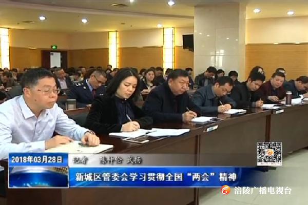 【推动重庆各项事业沿着习近平总书记指引的方向奋力前行】新城区管委会学习贯彻全国“两会”精神