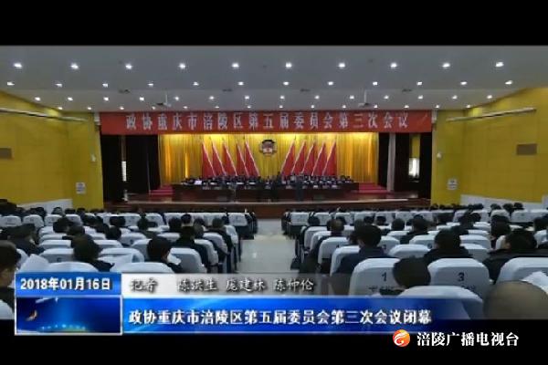 【“两会”特别报道】政协重庆市涪陵区第五届委员会第三次会议闭幕