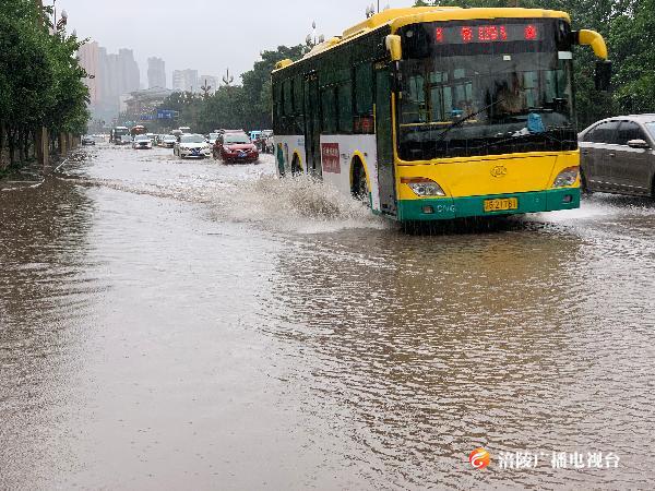 暴雨黄色预警来袭！涪陵城区部分路段积水严重