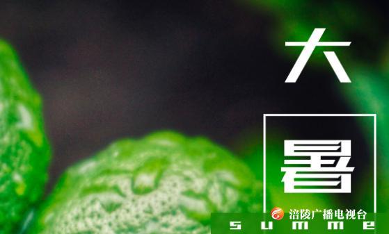 今日大暑，涪陵无暑