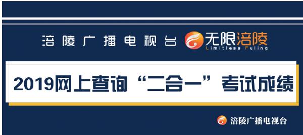 一图看懂！2019网上查询“二合一”考试成绩！
