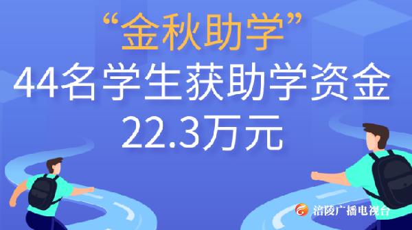 “金秋助学”：44名学生获助学资金22.3万元