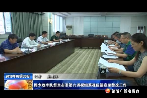 ​周少政率队督查市委第六巡视组巡视反馈意见整改工作