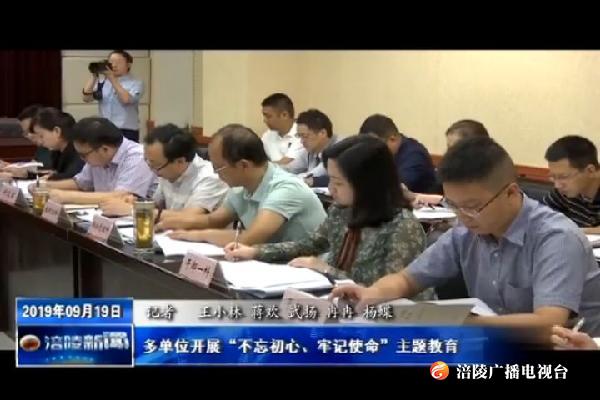 多单位开展“不忘初心、牢记使命”主题教育