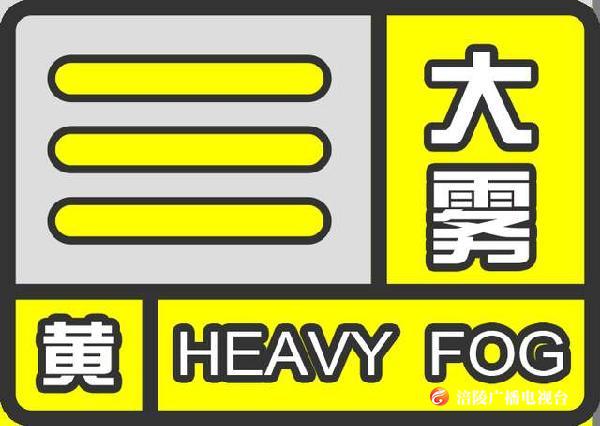 【大雾黄色预警】注意防范大雾天气危害！
