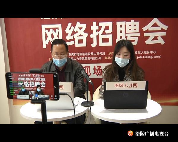 涪陵区首次举行退役军人创业就业网络招聘会