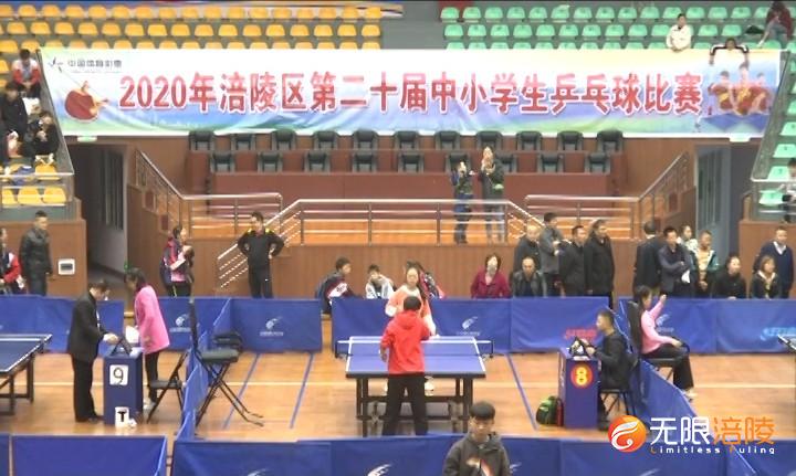 涪陵区第二十届中小学生乒乓球比赛落幕