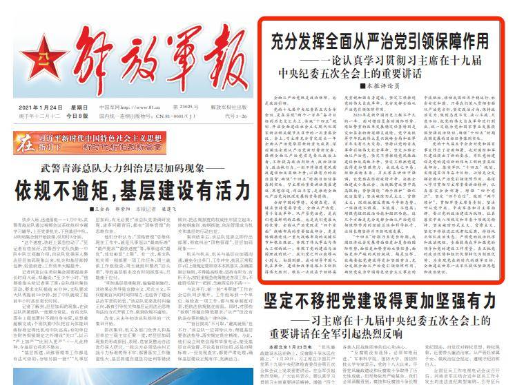 充分发挥全面从严治党引领保障作用