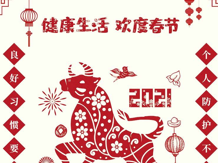 2021健康生活  欢度春节