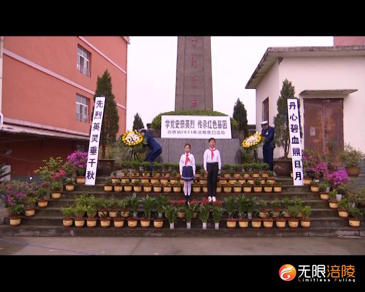 百胜镇开展“学党史祭英烈 传承红色基因”清明祭扫活动