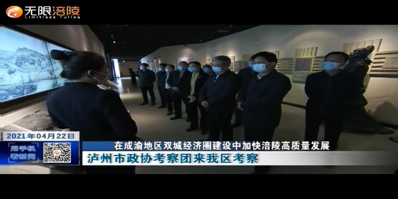 【在成渝地区双城经济圈建设中加快涪陵高质量发展】泸州市政协考察团来我区考察