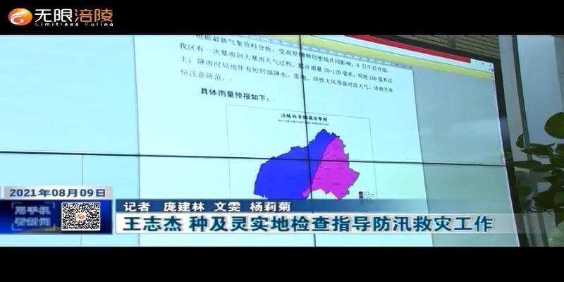 ​王志杰 种及灵实地检查指导防汛救灾工作