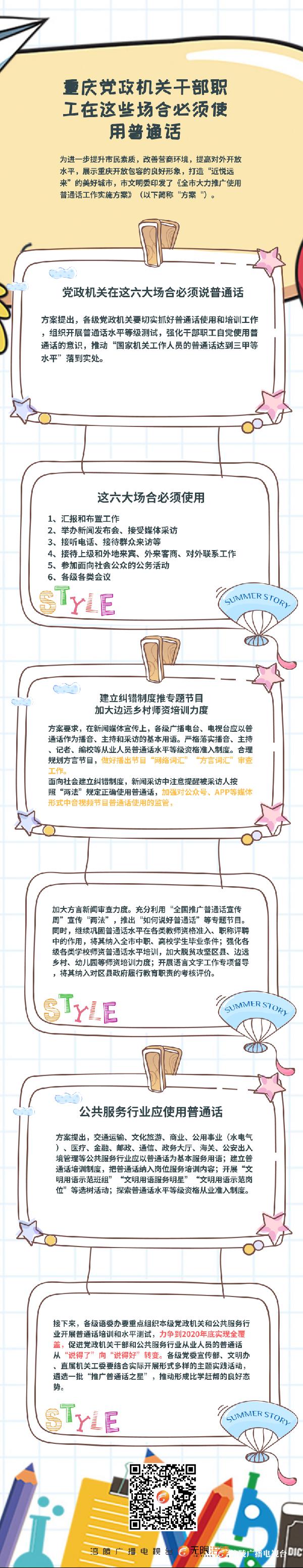 重庆党政机关干部职工在这些场合必须使用普通话