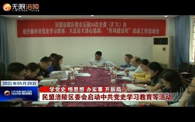【学党史 悟思想 办实事 开新局】民盟涪陵区委会启动中共党史学习教育等活动